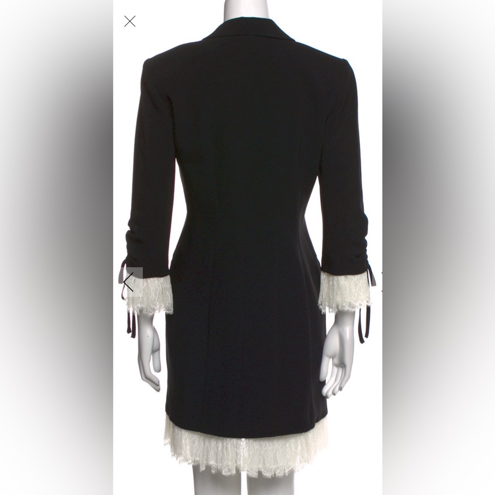 Cinq à Sept Black Blazer with Pearl and Crystal beads 4 - Picture 4 of 10